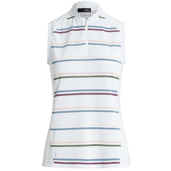 RLX Ralph Lauren Tops - NWT RLX Ralph Lauren Women's Sleeveless Mix Polo - Stripe White